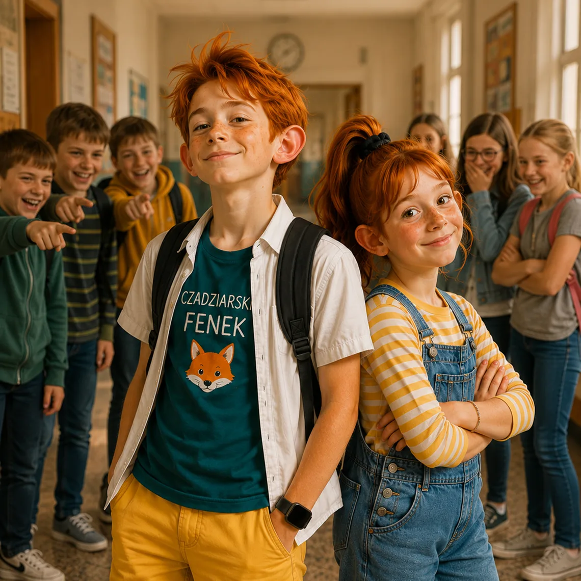 Fenek i Fenia stoją pewnie, choć inni pokazują palcami